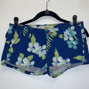 Y2K Tropical Denim Shorts Size 0 EUC